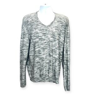 Calvin Klein Jeans Men’s Gray Cotton Sweater Size XL V Neck Cotton Blend